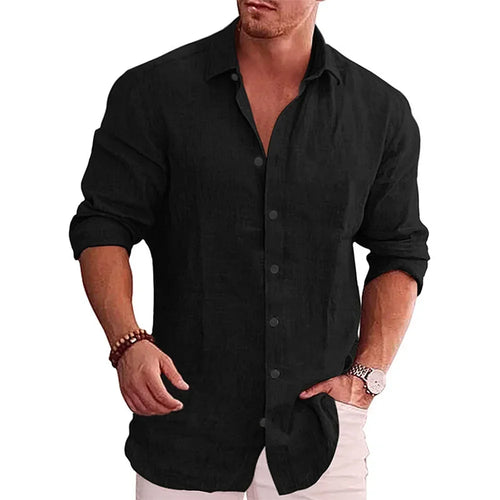 Riviera Camisa de Lino - Algodón Elegante y ligera